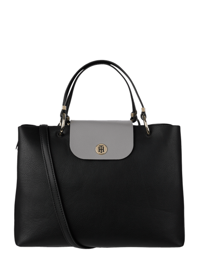 Tommy Hilfiger Shopper in Leder-Optik  Black 2