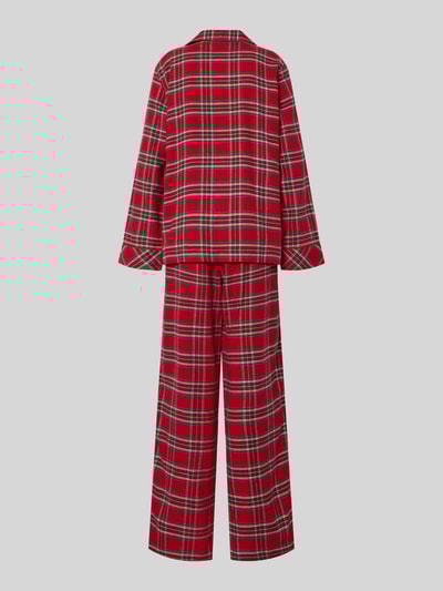 Lauren Ralph Lauren Pyjama met borstzak Rood - 3