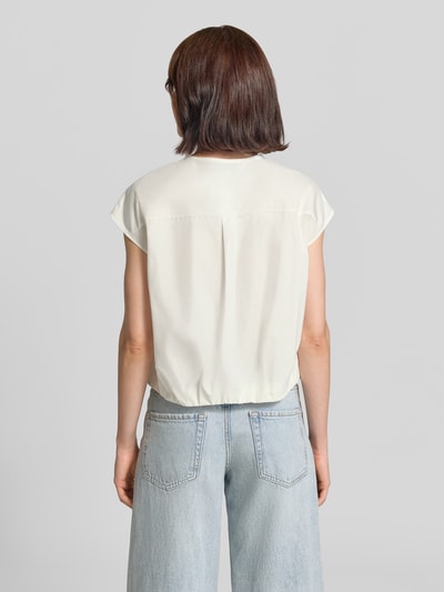 Weekend Max Mara Boxy Fit Kurzarmbluse aus reiner Baumwolle Modell 'GELATINA' Weiss 5