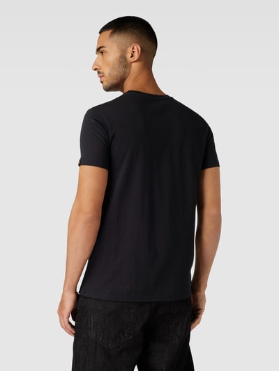 Alpha Industries T-shirt met labelprint Zwart - 5