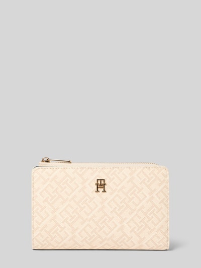 Tommy Hilfiger Portemonnaie mit TH-Allover-Muster Ecru 1