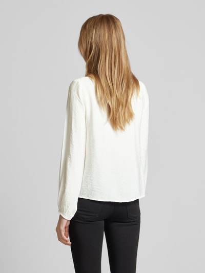 Vero Moda Blouse met korte knoopsluiting, model 'MIRA' Wit - 5