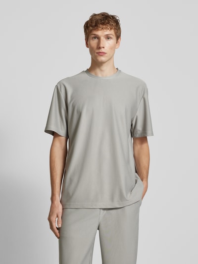 Only & Sons Relaxed fit T-shirt met labeldetail, model 'FRED' Lichtgrijs - 4