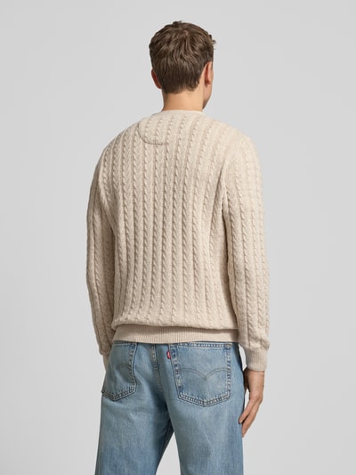 Fynch-Hatton Strickjacke mit Knopfleiste Offwhite 5