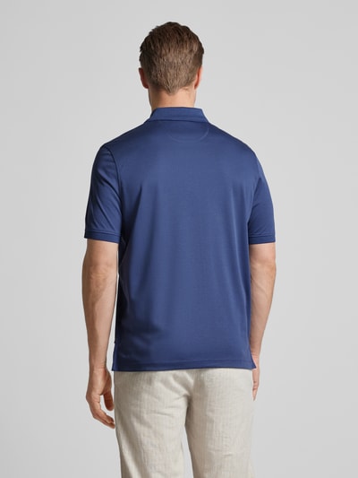 bugatti Regular fit poloshirt met borstzak Marineblauw gemêleerd - 5