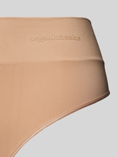 ORGANIC BASICS String mit Label-Schriftzug Beige 2