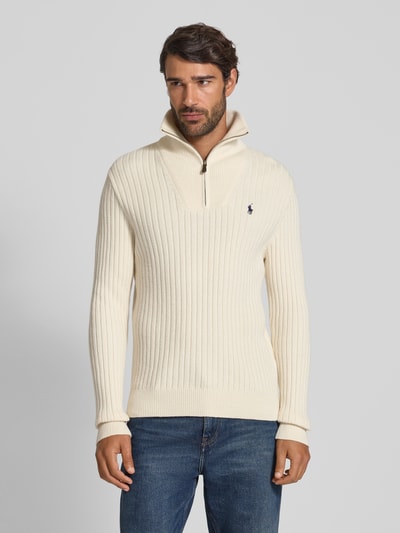 Polo Ralph Lauren Sweter z dzianiny ze stójką Złamany biały 4