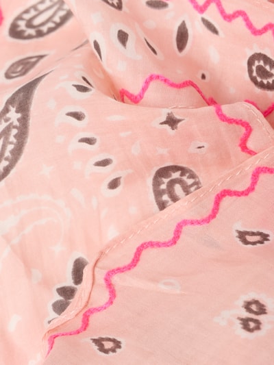 Productfoto, lichtroze Tuch met zijde-aandeel en Paisley-muster Modell 'Rombous' van Codello, katoenmix, rechthoekige vorm, zachte textuur
