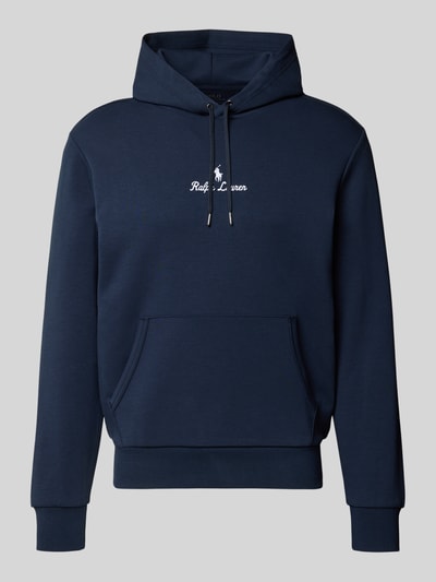 Polo Ralph Lauren Hoodie met labelstitching en kangoeroezak Marineblauw - 2