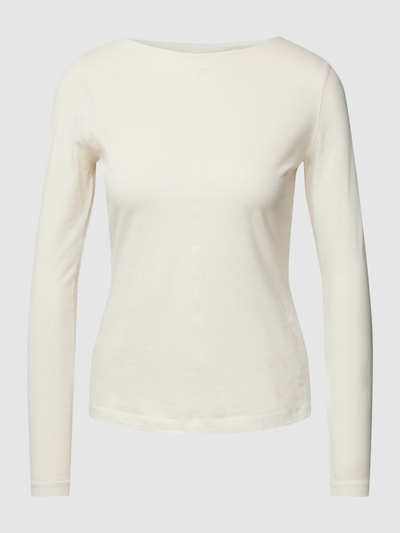 Esprit Longsleeve in unifarbenem Design Offwhite 2