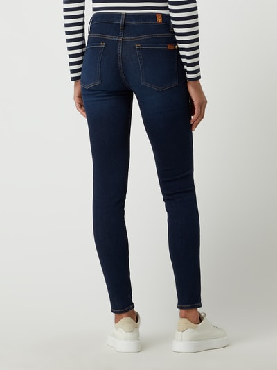 7 For All Mankind Skinny Fit Jeans aus Baumwolle  Dunkelblau 5