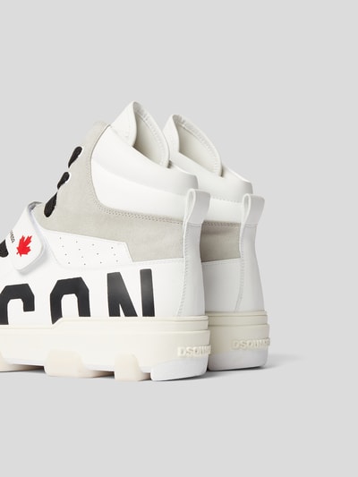 Dsquared2 High-Top-Sneaker mit Label-Print Weiß 3