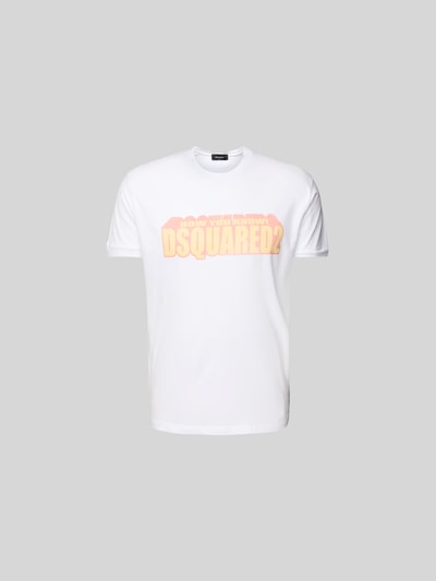 Dsquared2 T-Shirt mit Label-Print Weiss 2