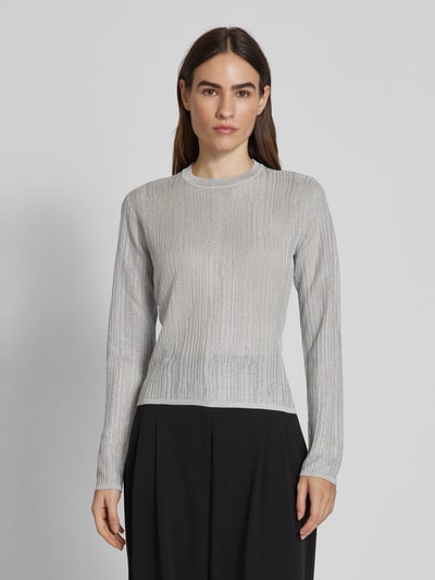 ARMANI EXCHANGE Strickpullover mit Rundhalsausschnitt Silber 4