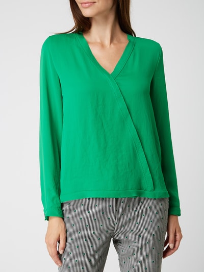 Marc Cain Blouseshirt in wikkellook  Groen - 4