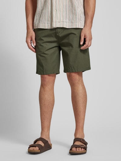 s.Oliver RED LABEL Regular Fit Bermudas mit Tunnelzug Modell 'DETROIT' Oliv 4