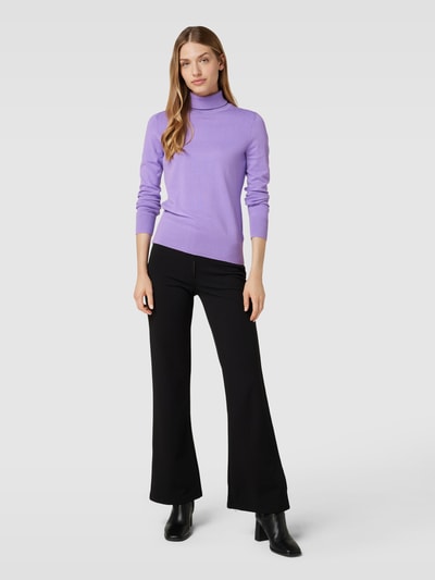 Montego Gebreide pullover met opstaande kraag Violet - 1