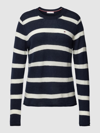 Tommy Hilfiger Strickpullover mit Rollsaum Marine 2