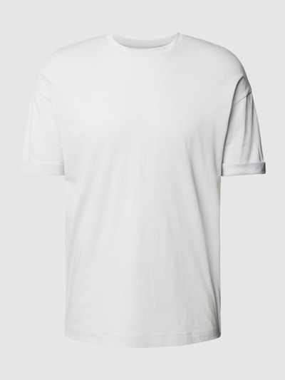 Drykorn T-shirt met extra brede schouders, model 'THILO' Hemelsblauw - 2