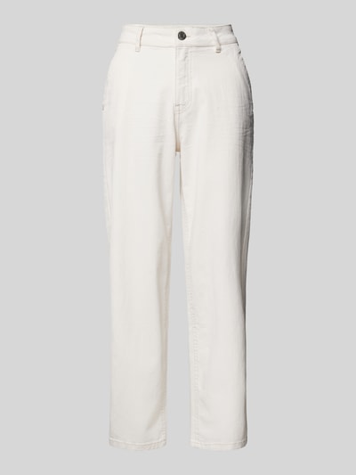 OPUS Tapered Fit Jeans mit Eingrifftaschen Modell 'Lolah' Offwhite 2