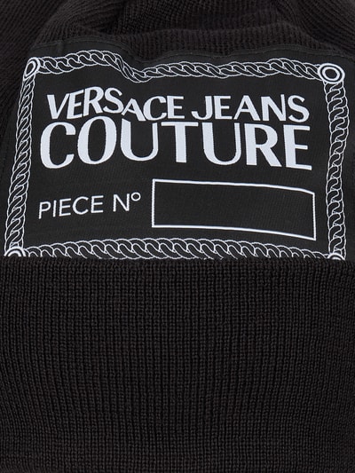 Versace Jeans Couture Czapka beanie z logo  Czarny 2