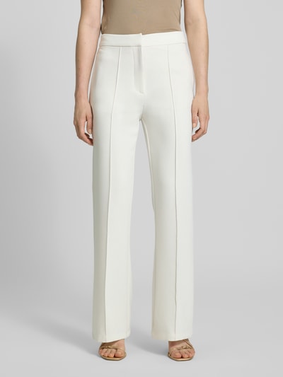 GUIDO MARIA KRETSCHMER WOMAN Spodnie materiałowe z wpuszczanymi kieszeniami w stylu francuskim model ‘RAQUEL’ Biały 4