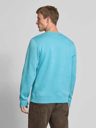 CHAMPION Sweatshirt met labelstitching Oceaanblauw - 5