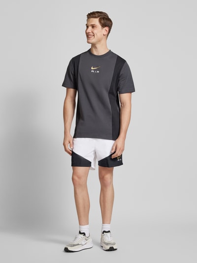Nike Sweatshorts mit Label-Print Weiss 1
