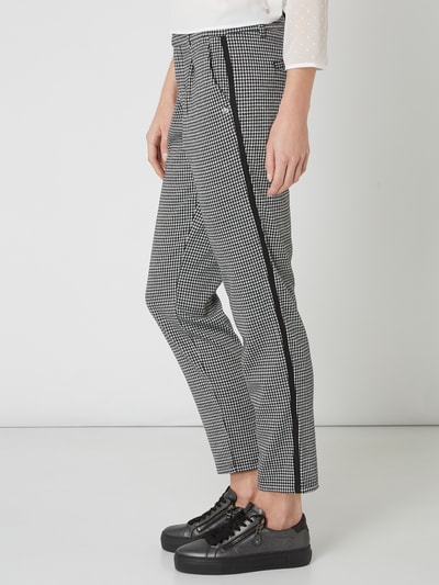 Tom Tailor Denim Track Pants mit Hahnentritt-Dessin Black 5