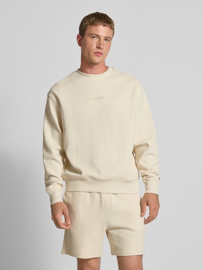 Tommy Jeans Comfort fit pullover van puur katoen Zand - 4