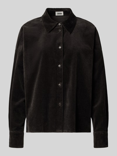 Drykorn Bluzka koszulowa ze sztruksu model ‘CLOELIA’ Czekoladowy 2