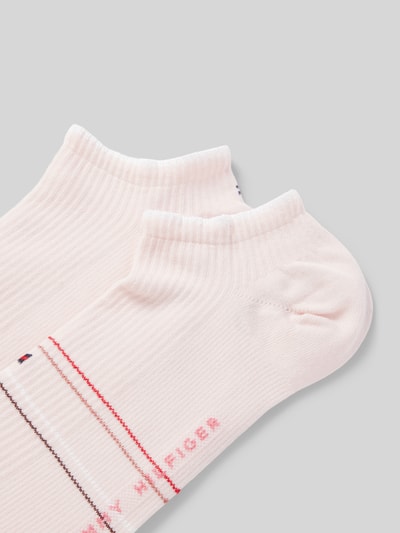 Tommy Hilfiger Sneakersocken mit Label-Print im 2er-Pack Rosa 2