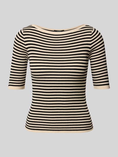 Weekend Max Mara Slim fit gebreide pullover van viscosemix, model 'WASER' Zwart - 2