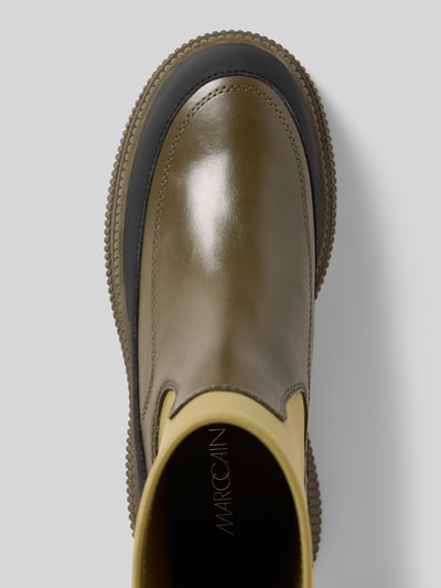 Marc Cain Bags & Shoes Buty chelsea z aplikacją z logo Khaki 3