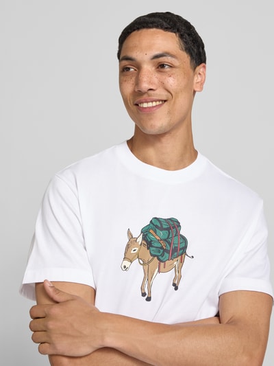The North Face T-shirt met motiefprint model 'DONKEY TAXI' Wit - 3