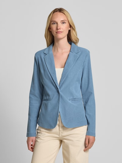 ICHI Blazer mit Reverskragen und Paspeltaschen Modell 'KATE' Jeansblau 4
