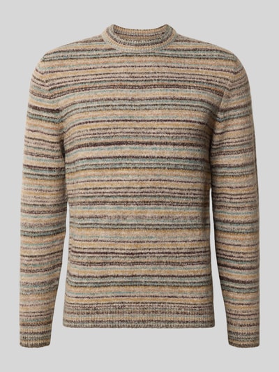 MCNEAL Regular Fit Strickpullover mit Woll-Anteil Hellbraun 2