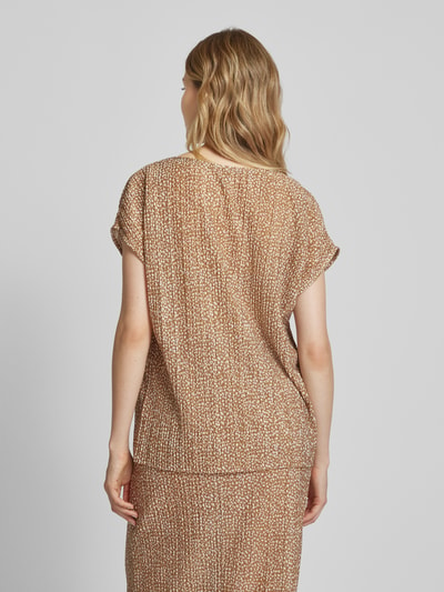 Soyaconcept T-shirt z plisami model ‘FLEUR’ Camel 5