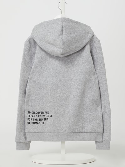 Jack & Jones Hoodie mit NASA-Print Modell 'Coaero' Mittelgrau Melange 3