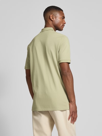HUGO Poloshirt mit Label-Print Modell 'Donos' Hellgruen 5