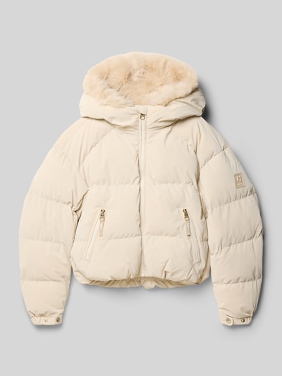 Garcia Gewatteerd jack met capuchon Ecru - 1