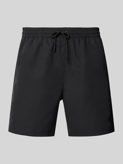 GUESS Badehose in unifarbenem Design Metallic Black 1