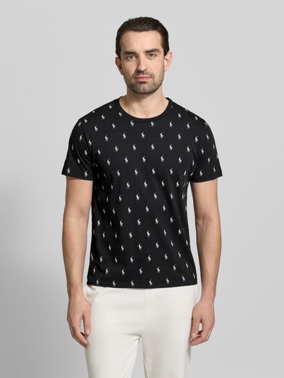 Polo Ralph Lauren Underwear Regular Fit Pyjama-Oberteil aus reiner Baumwolle Modell 'CREW-SLEEP-TOP' Black 4
