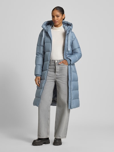 Marc O'Polo Regular Fit Daunenmantel mit Kapuze Rauchblau 1