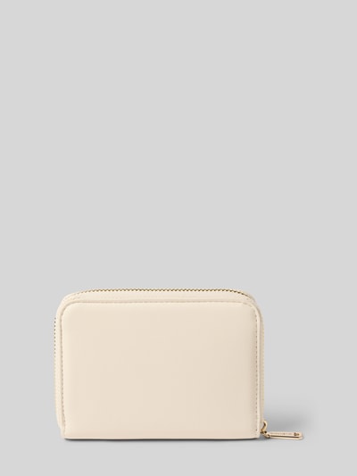 Produktfoto, Portemonnaie mit Münzfach Modell 'CLIO' von VALENTINO BAGS in Creme, Reißverschluss, Fächer na karty, monety i banknoty, gładka faktura