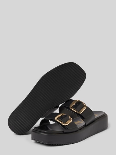 Buffalo Sandalen met doornsluiting, model 'MIA' Zwart - 4