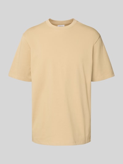 Lindbergh Oversized T-shirt met ronde hals Zand - 2