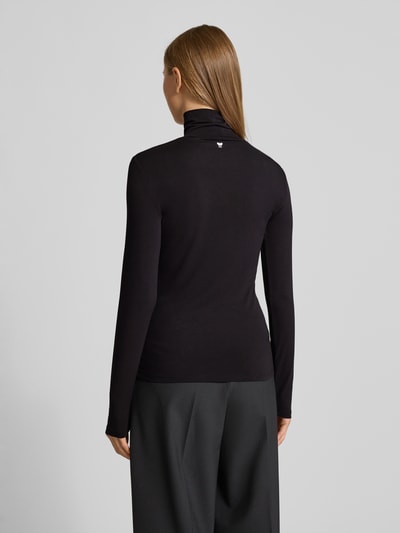 Weekend Max Mara Regular Fit Langarmshirt aus Viskose-Mix Modell 'MULTIF' Black 5