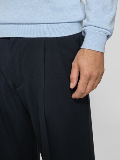 DRYKORN Stoffhose mit Bügelfalte Modell 'LEEK' Dunkelblau 3