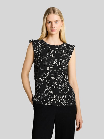 Tom Tailor Denim Loose Fit Top in Crinkle-Optik Black 4